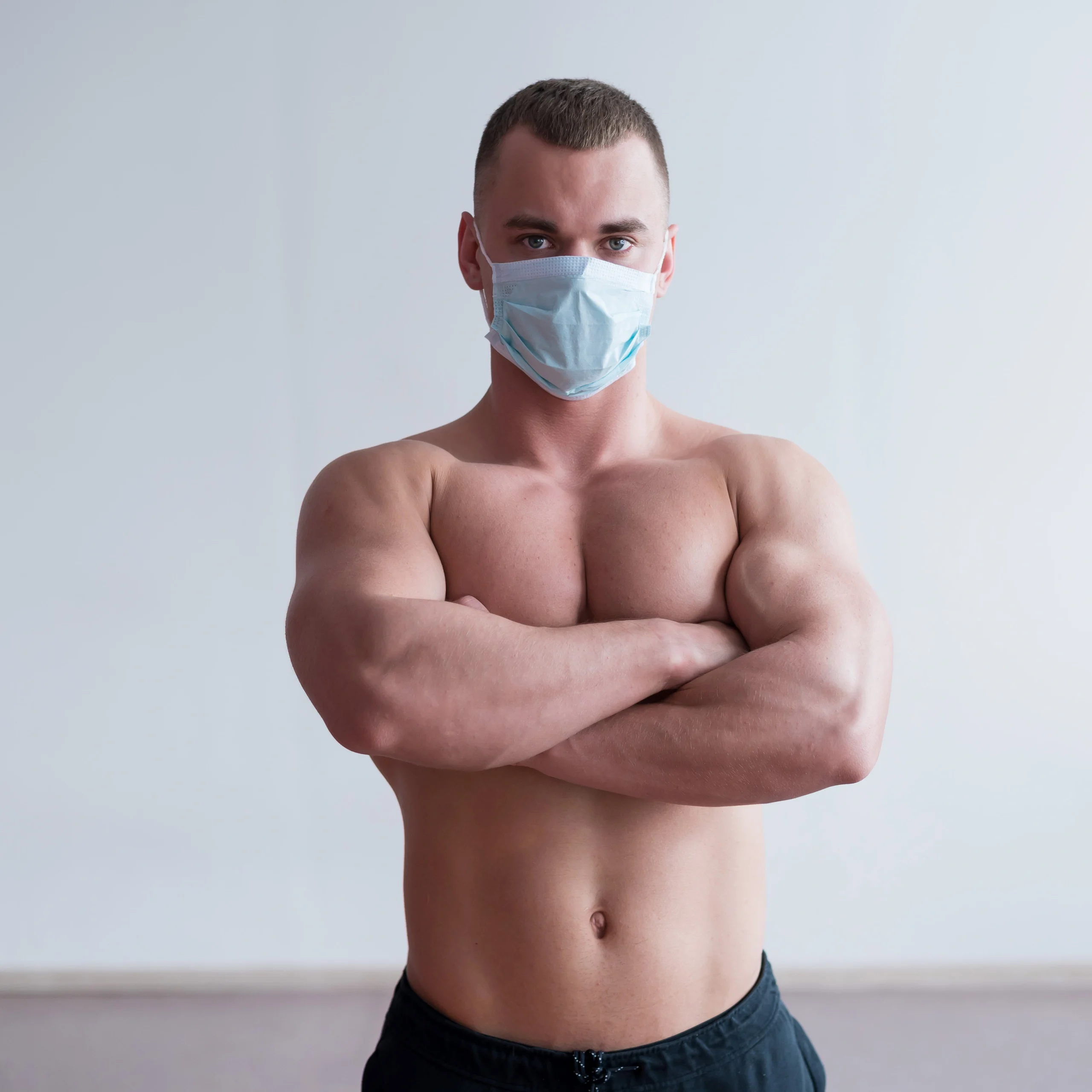 Postoperative anterior visualization of achieved pectoral stabilization and muscular definition for gynecomastia surgery uk.